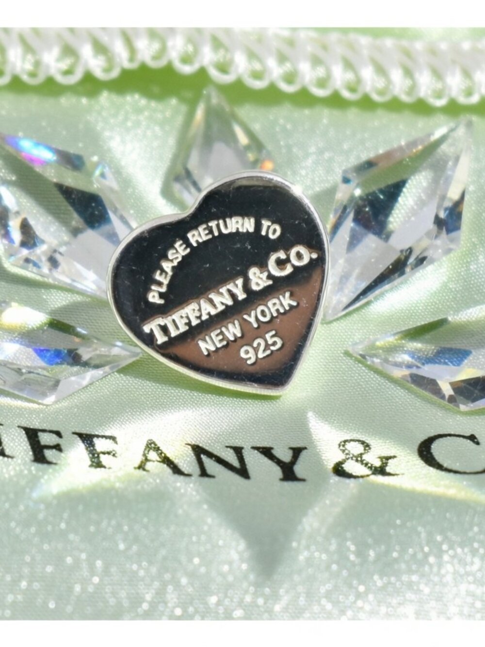New .Tiffany & Co. Sterling Silver 925 Return 1 To Heart Stud Earring